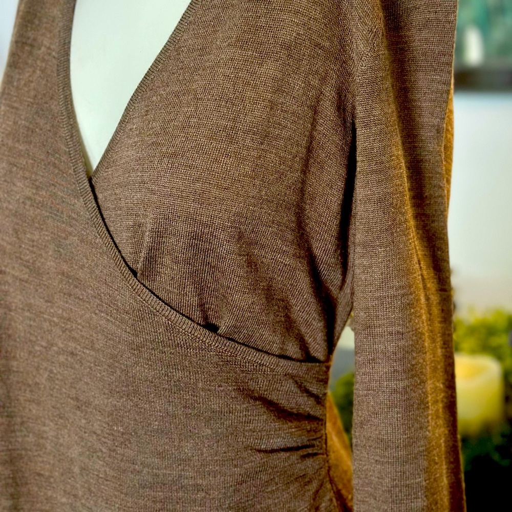 Loft Wool Blend Dress - NWT - Brown Wool Blend Size M